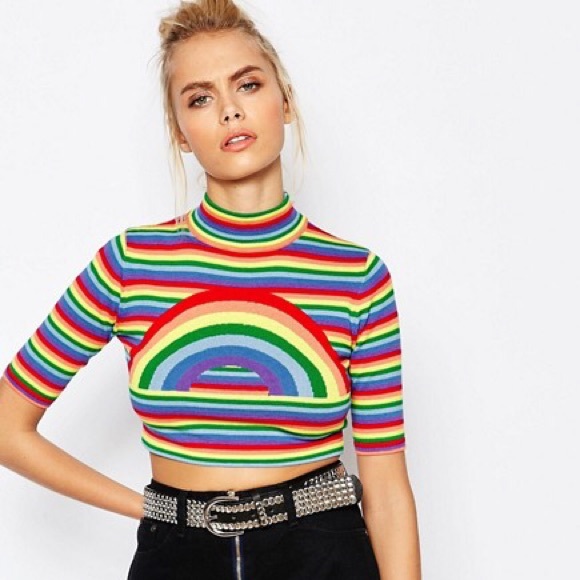 UNIF OTR Over The Rainbow Crop Top - Picture 6 of 8